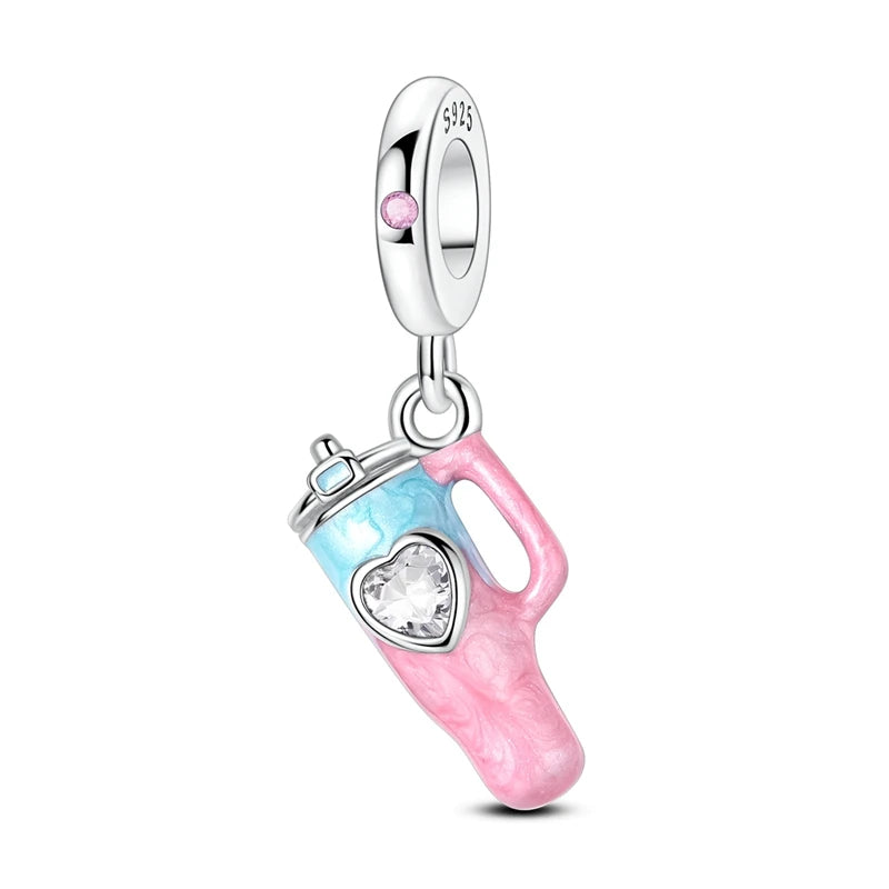 Mula Pink Sterling Silver Charms