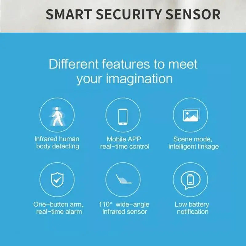 Pet Friendly Smart Motion Sensor Alarm For Home Security