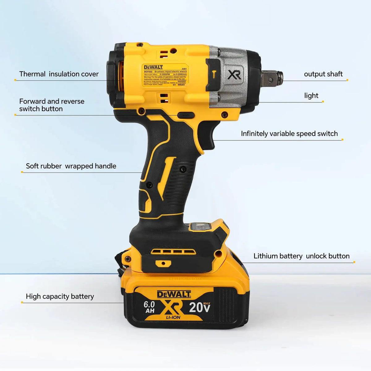 Dewalt 20V Brushless Impact Wrench Pro