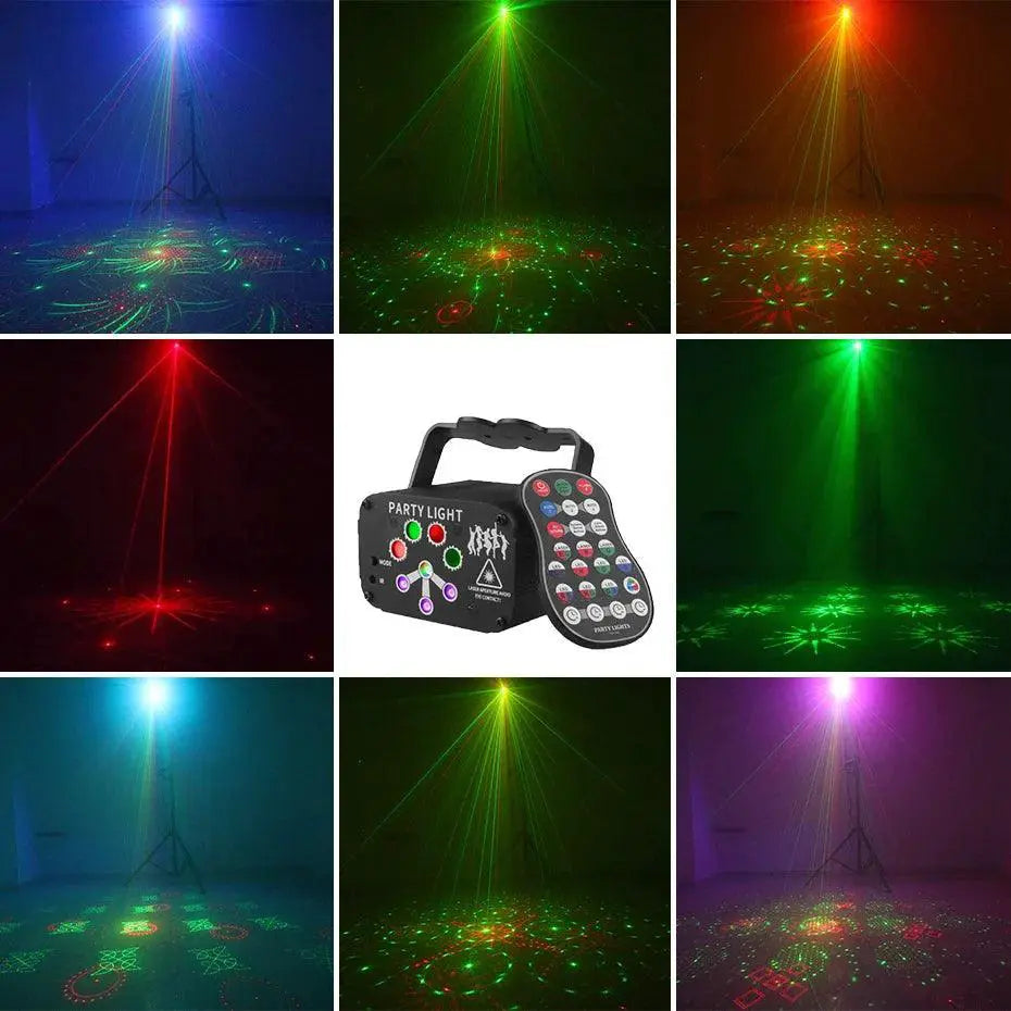 Alien RGB Laser Light Projector Portable Party Lamp Remote