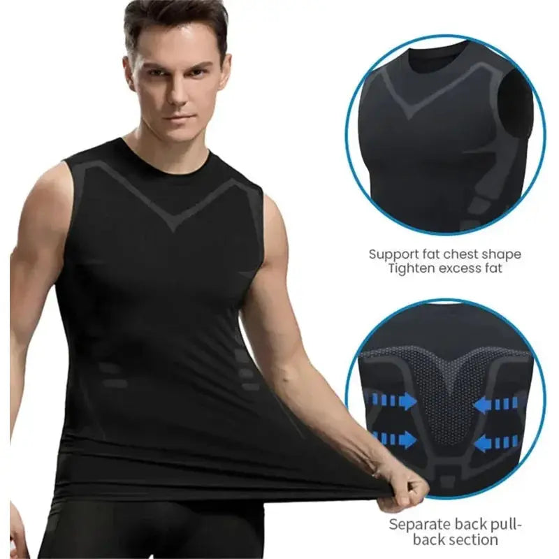 Men Quick Dry Compression Vest for Fitness Activities
