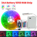 5V RGB LED Strip 5050 30 LEDs per Meter IP65 With IR Remote TV Backlight