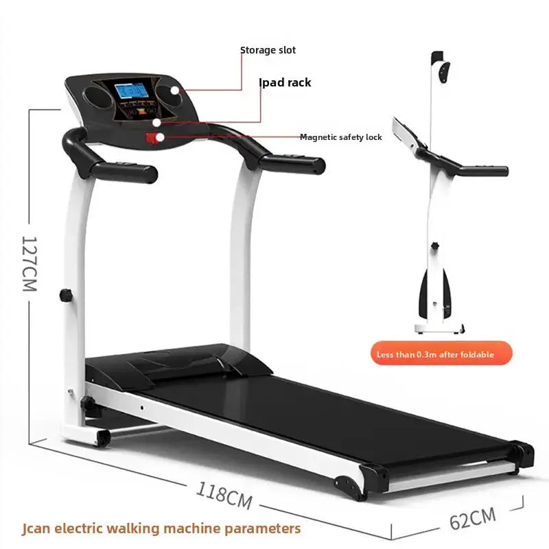Treadmill household electric small folding ultra-quiet indoor fitness multi-functional family tablet walking