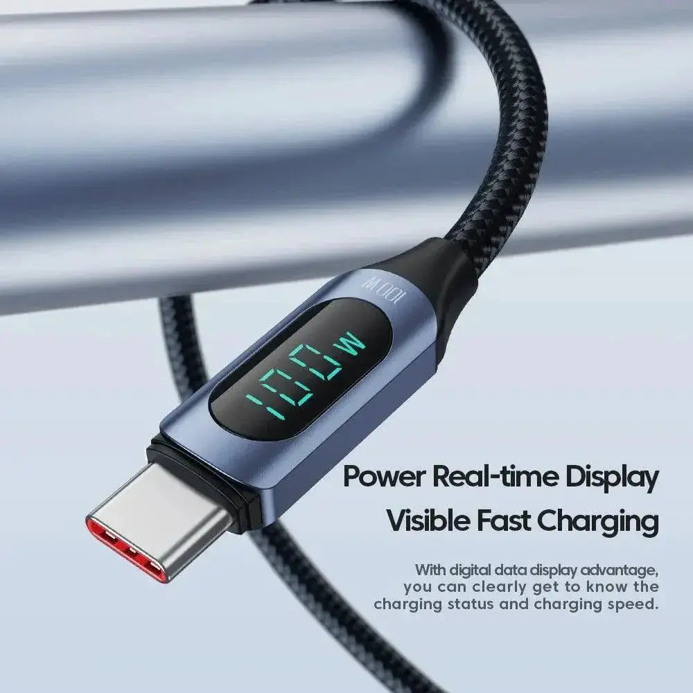 Toocki Fast Charging Type C Cable With Display For Devices