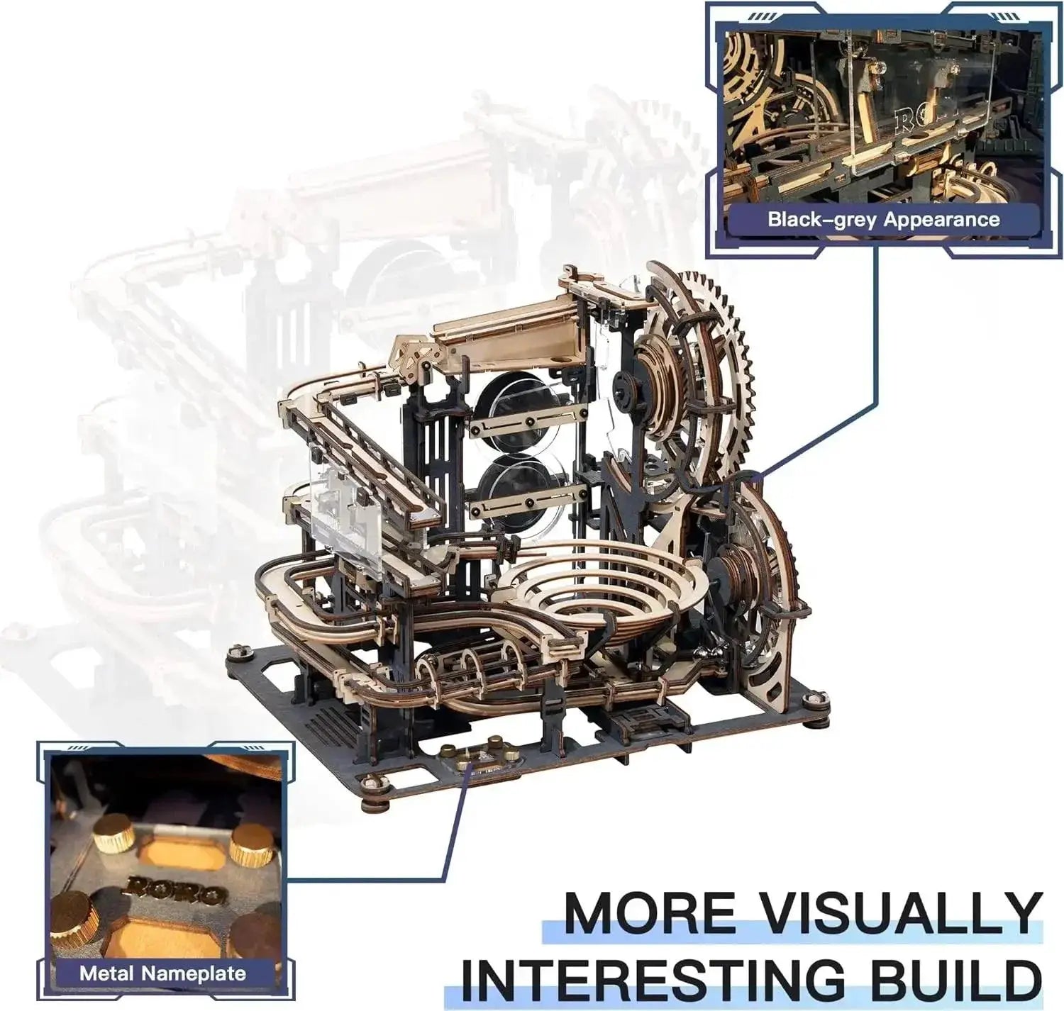 Robotime ROKR Marble Run 3D Wooden Puzzle Kit Educational - OurLum.com