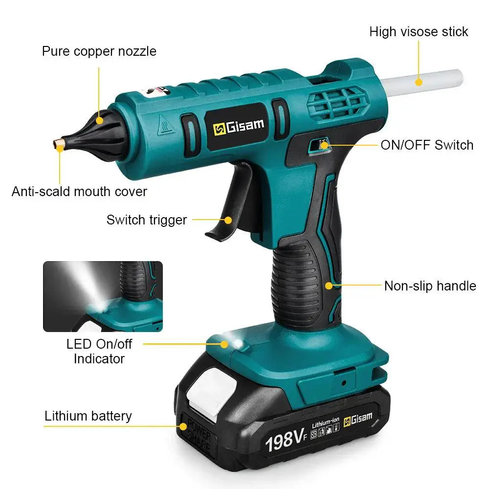 100W Electric Hot Melt Glue Gun For Makita 18V Battery - OurLum.com