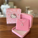 Hello Kitty Zircon Pendant Sparkling Elegance Jewelry