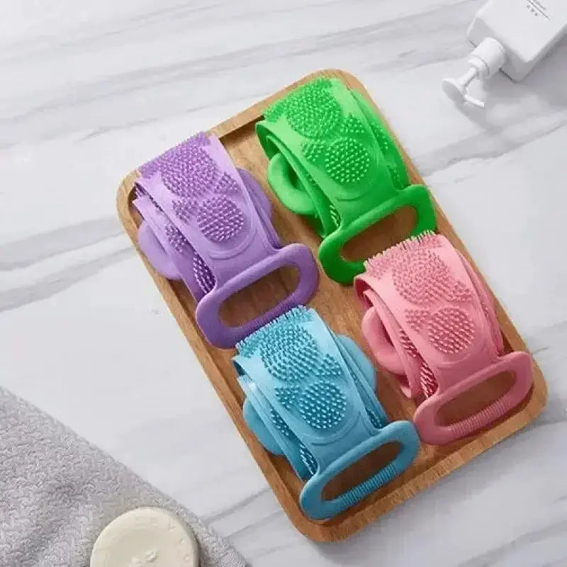 Body Sponge Silicone Back Brush Scrubber For Bathing