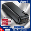 Hganus 50000mAh Power Bank - 22.5W Fast Charge