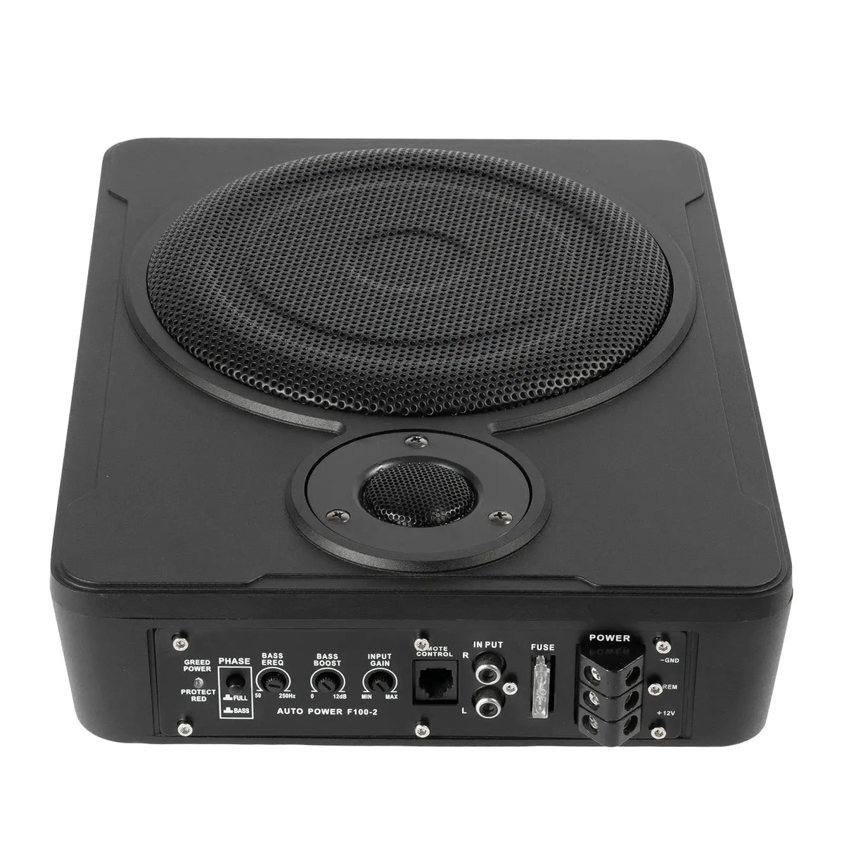 8 Inch 200W Car Under-Seat Active Subwoofer Power Amplifier Bass Box Car Ultra Slim Subwoofer Car Stereo Audio Speaker 30-100Hz