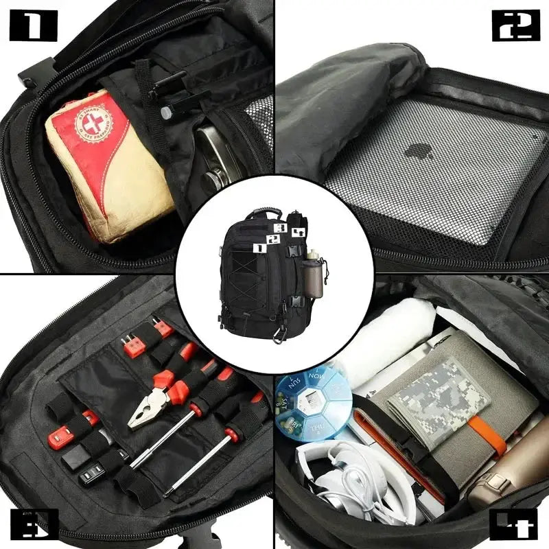 60L Tactical Backpack Molle Rucksack for Outdoor Adventure