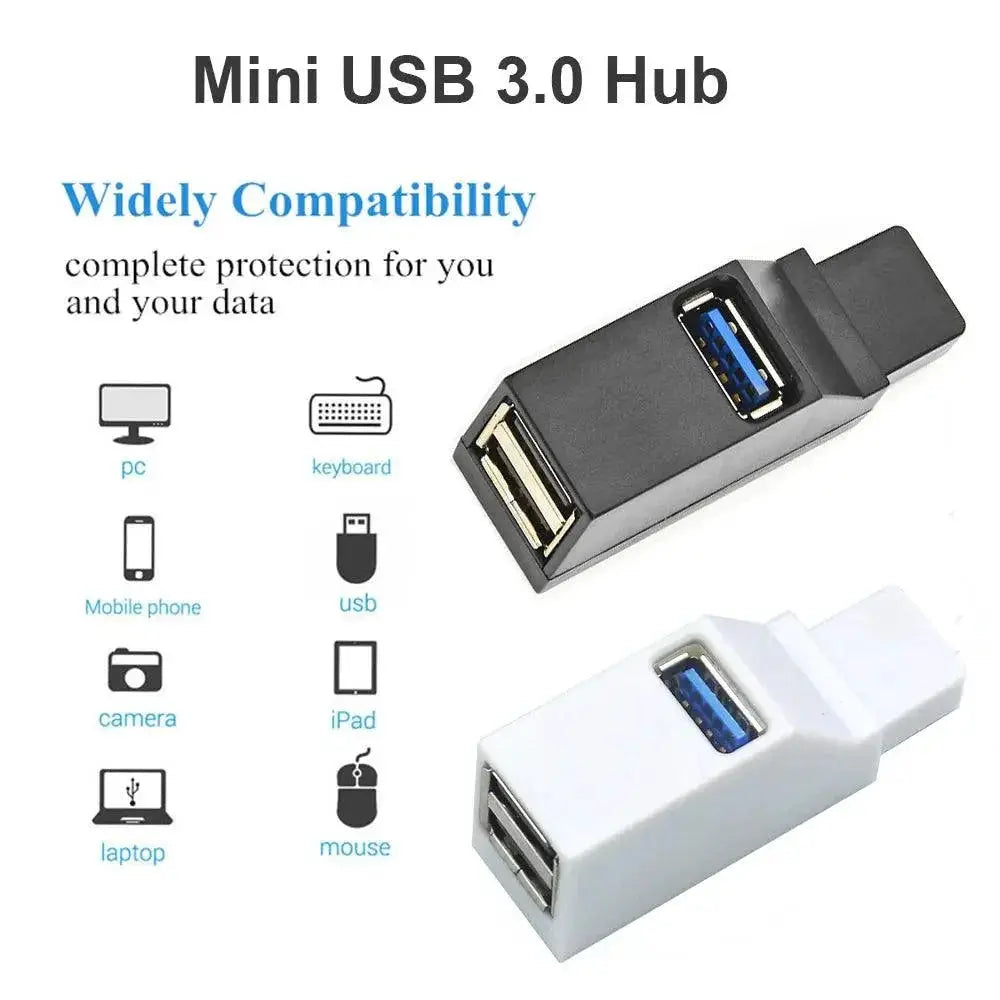 USB Hub Splitter 3 Ports For PC High Speed Connectivity
