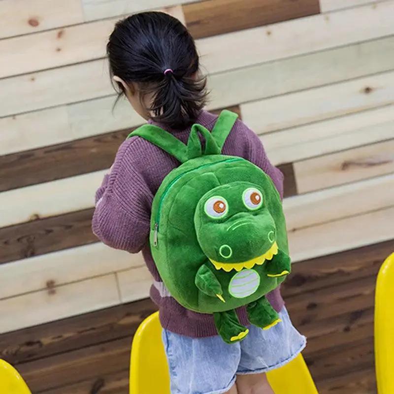Toddler Plush Dinosaur Backpack Cute Schoolbag for Kids