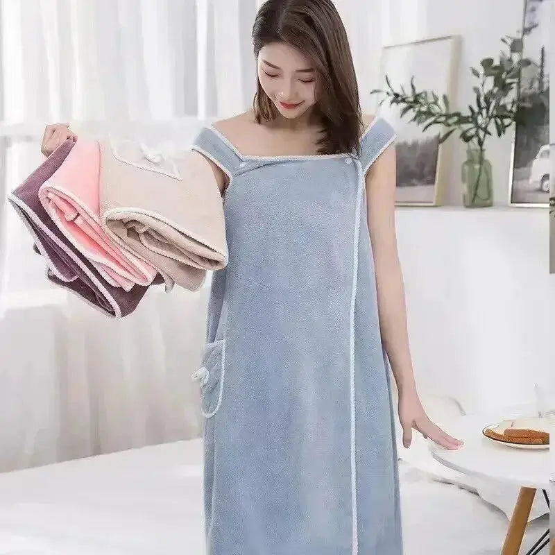 Women Wearable Bath Towel 140x85cm Fast Drying Premium