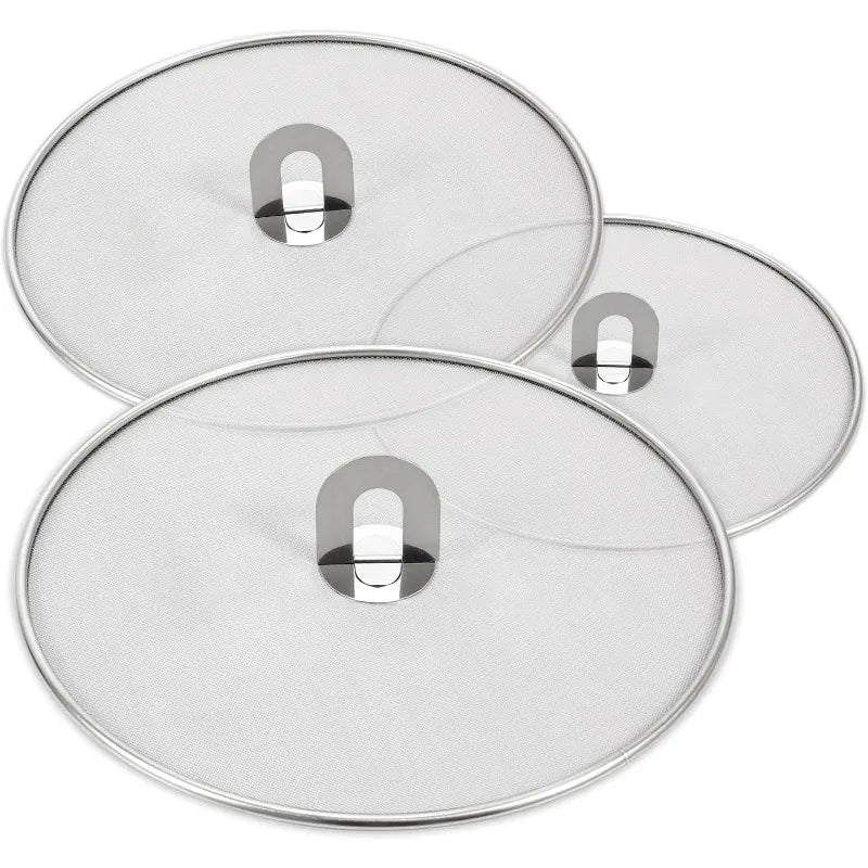 Kitchen Oil Proofing Lid Filter Foldable Handle Frying Pan Cover — product view 9