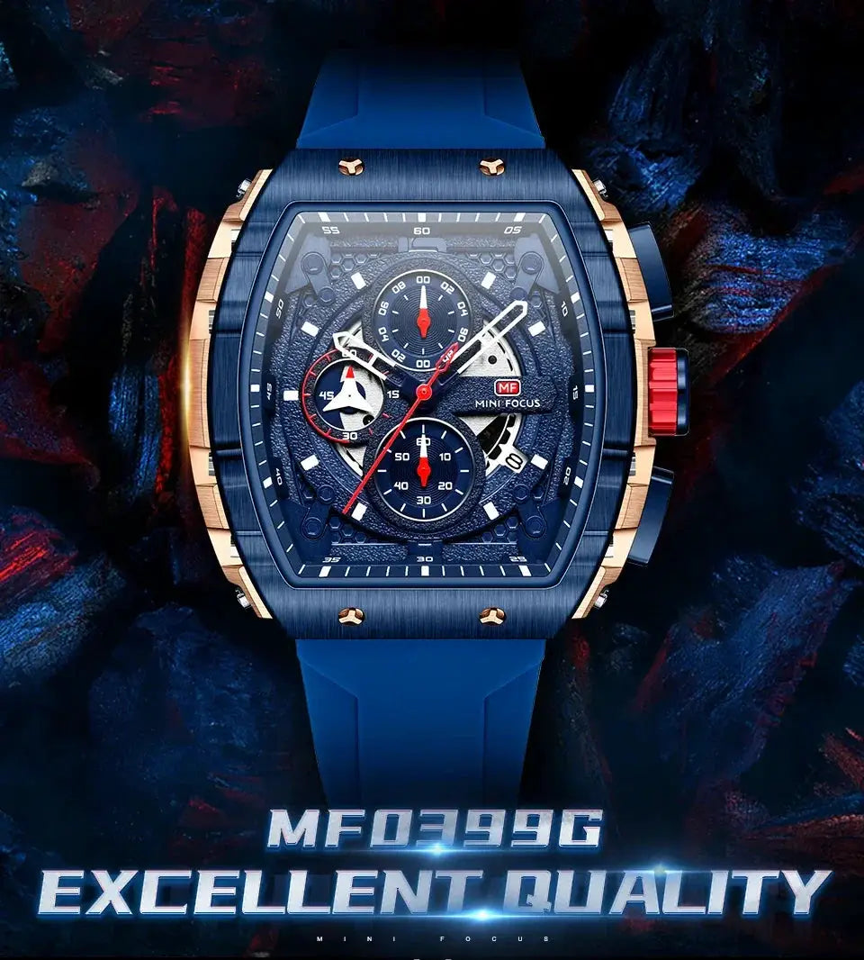 Minifocus Men's Military Sport Chronograph Quartz Watch