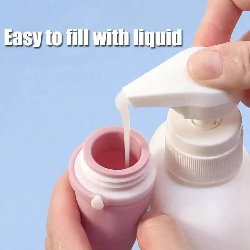 Soft Silicone Split Bottle Set Travel Size 30ml 60ml 90ml