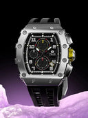 Tsar Bomba Men Tonneau Stainless Watch
