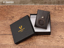 Anti-Scan Magnet Credit Card Holder Wallet Genuine Leather