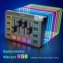 Crisp Sound Gaming Audio Mixer for Streaming