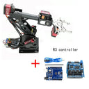 PS2 Control 6 DOF Robotic Arm Gripper Claw For Arduino STEAM DIY Manipulator