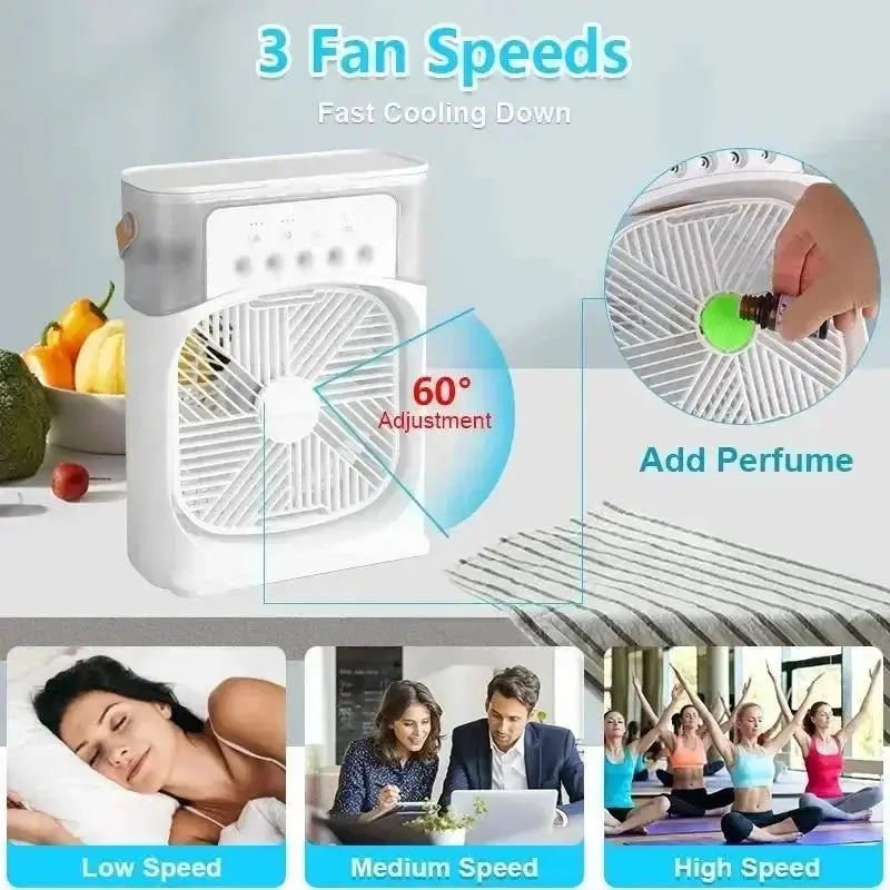 Xiaomi 3 In 1 Portable Fan Air Conditioner With LED Light - OurLum.com