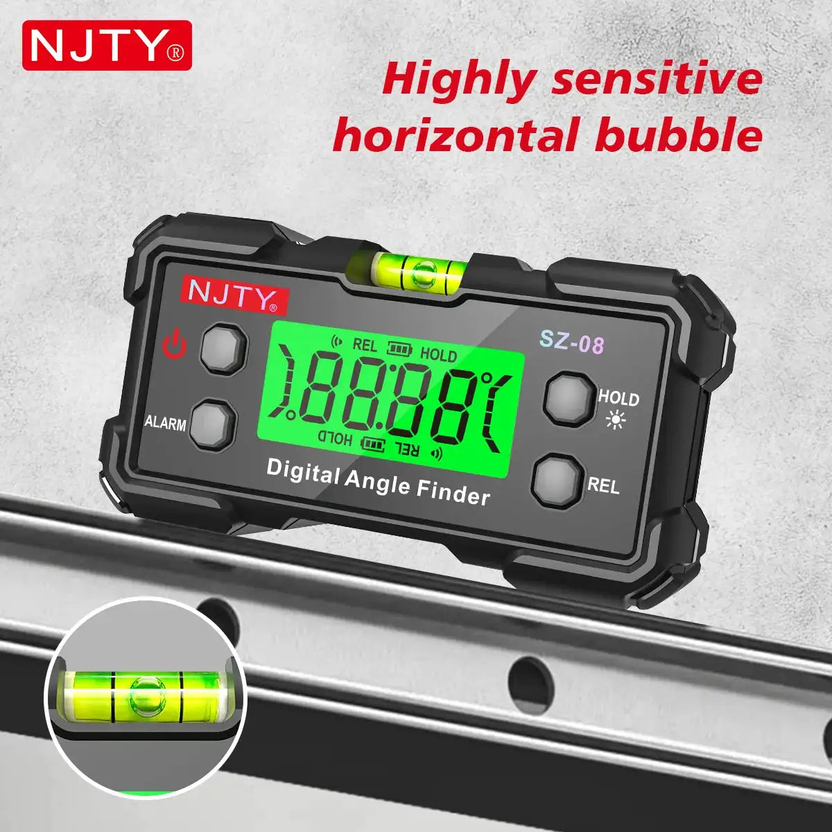 Digital Angle Gauge With Level Bubble Magnetic Electronic Protractor Inclinometer Goniometer Angle Finder Level Box DIY Tools