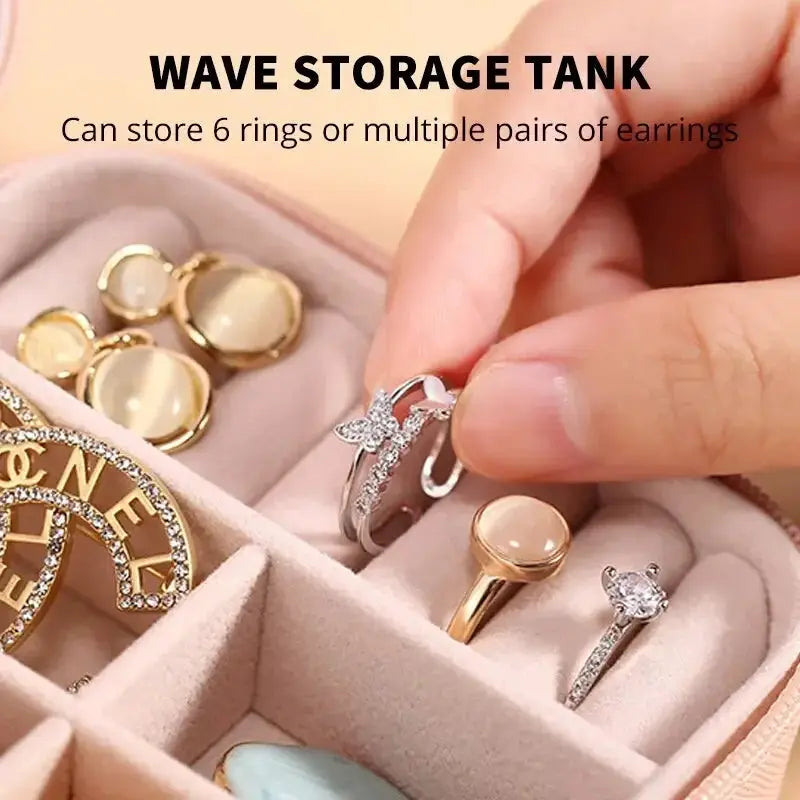 Mini Jewelry Storage Box Portable Travel Case for Women