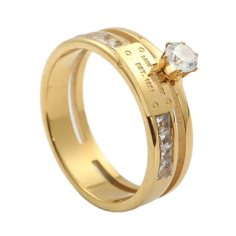 Carat Gold Plated Moissanite Ring — product image 6