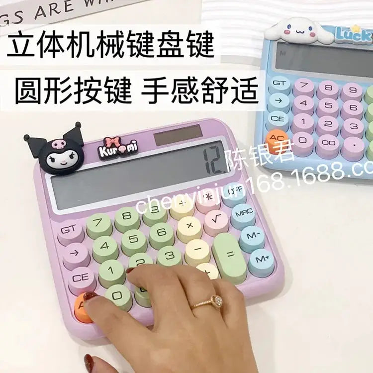 Sanrio Solar Calculator Hello Kitty Cinnamoroll Kuromi