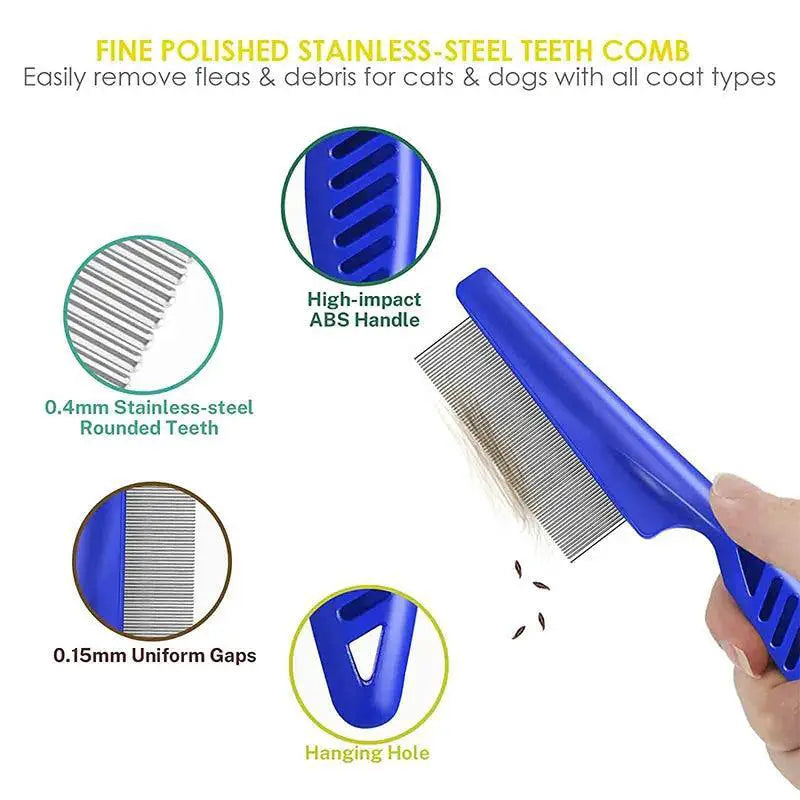 Rabbit Grooming Brush Stainless Steel Pet Hair Remover Tool