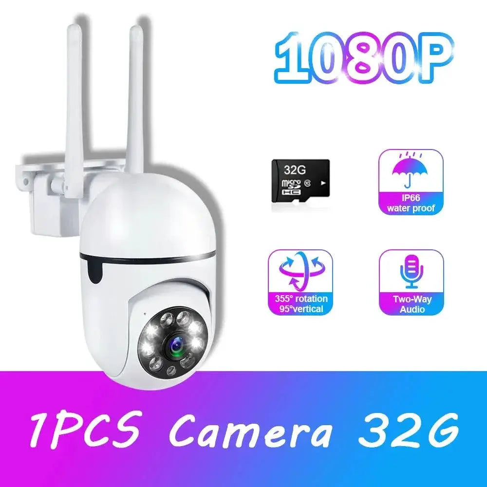 Outdoor Security Camera for Homes Edition AA — 1 White Camera 32G