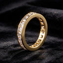 Luxury Zircon Full Circle Couple Ring