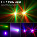 Mini 5IN1 RGB LED Stage Light With Remote Control