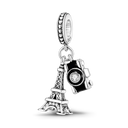 Charm Bead Sterling Silver Pink