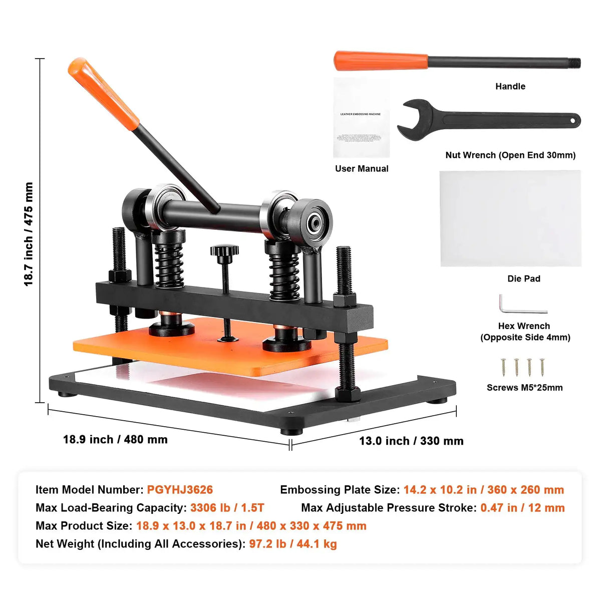 Manual Leather Embossing Machine — product image 9