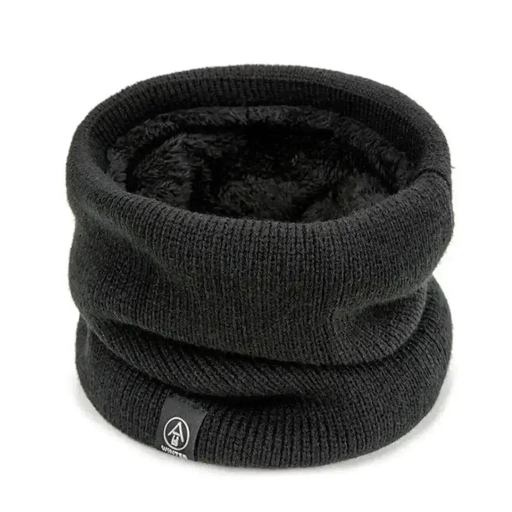 Winter Warm Knitted Ring Scarf Women Men Thick Muffler