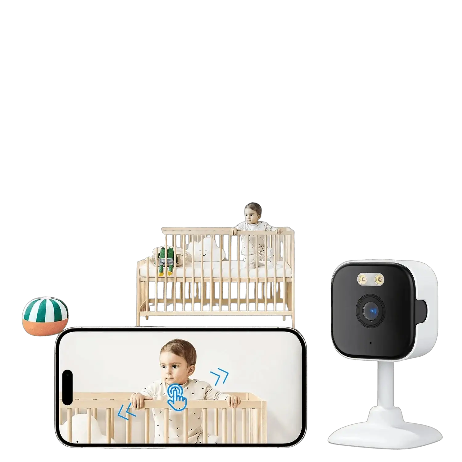 BESDER 5MP Mini Cube Camera - AI Human Detection and Two - Way Audio - stepyours.com