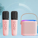 Portable Bluetooth 5.3 Speaker System With 2 Wireless Microphones