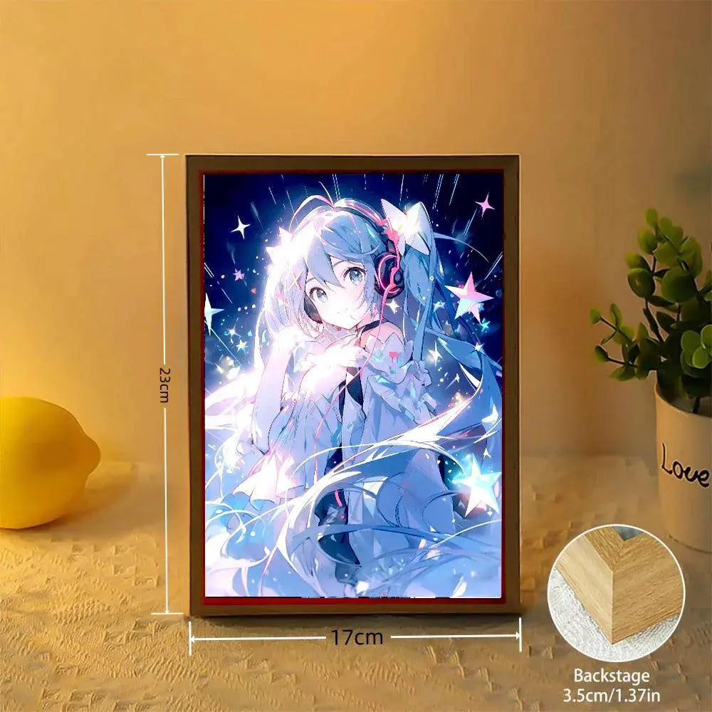 Hatsune Miku Gengar LED Anime Night Light Decor Lamp