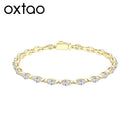 Exquisite Gold Tennis Bracelet