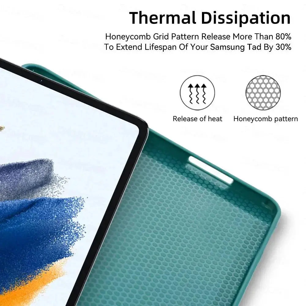 Samsung Galaxy Tab A8 Stylish PU Leather Case Auto Sleep