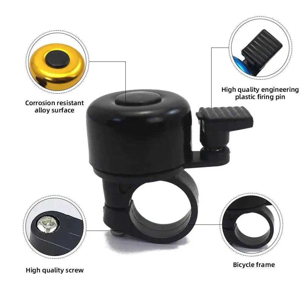 MTB Bicycle Bell Aluminum Alloy Safety Alarm Horn Loud Sound