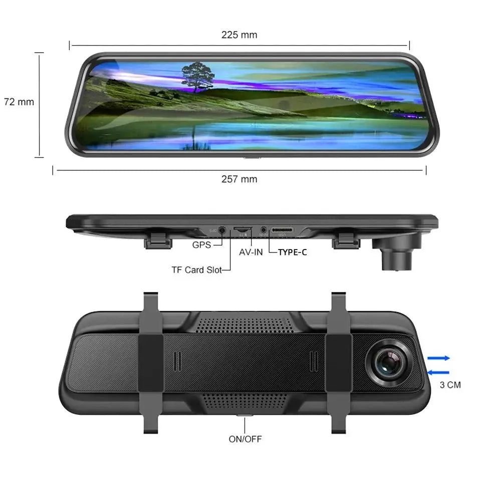 Mirror Dash Cam for Safe Driving — product view 20