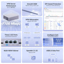 GL.iNet (Brume Wired VPN Security Gateway, NO Wi-Fi, for Home Office and Remote Work High-Speed Up to Mbps hardware-accelerated VPN, ports with multi-WAN failover, VPN obfuscation, OpenWrt with