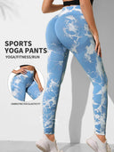 Tie Dye Leggings Seamless High Waist for Women Fitness Wear