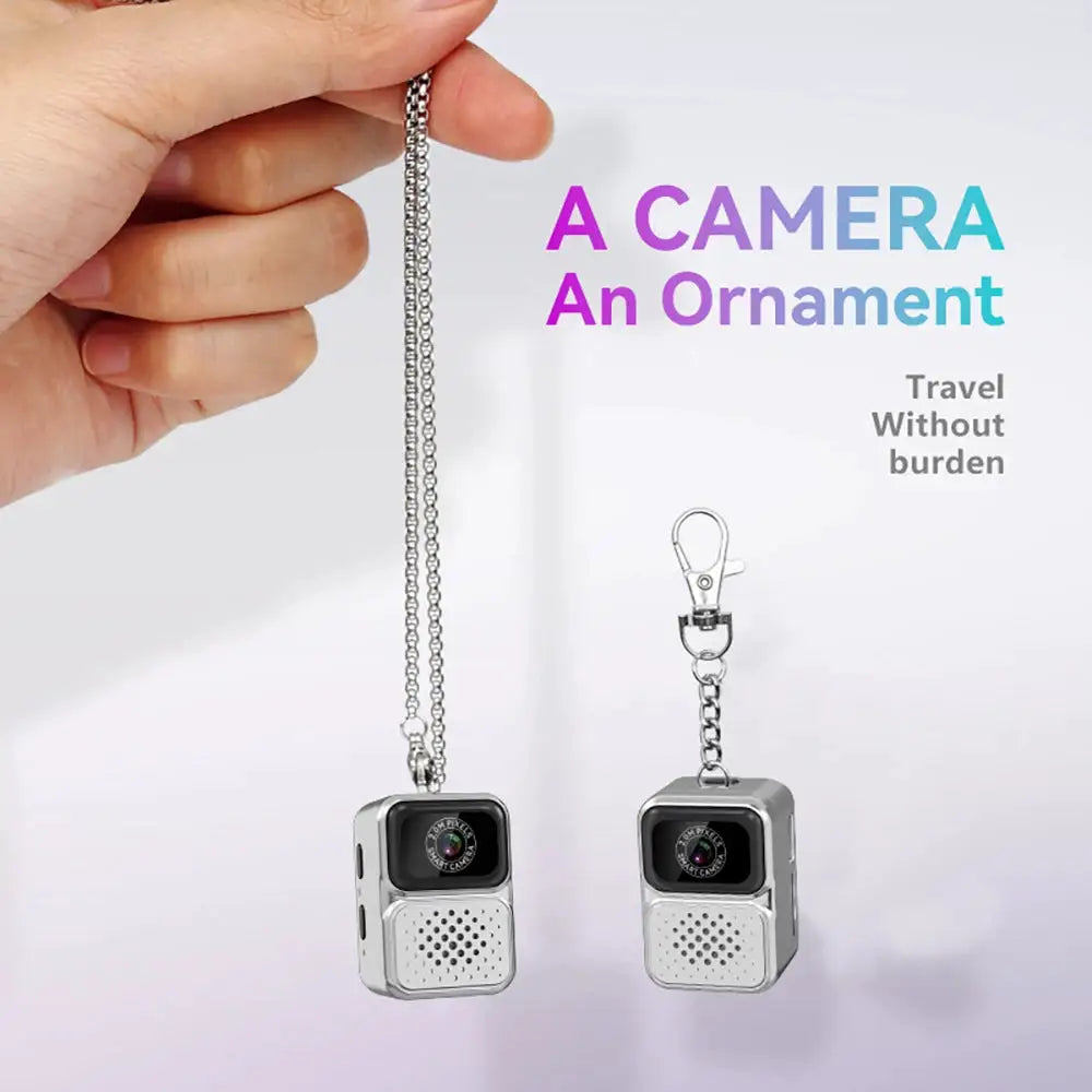 S130 Thumb Keychain Camera with 0.96inch Mini Action Camera Retro Support Memory Card 480P Very Small Camcorder Video Recorder