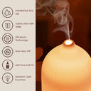 Ceramic Air Humidifier Aroma Diffuser Aromatherapy Cool Mist Ultrasonic Essential Oil  Diffuser With 7 LED Humidifier