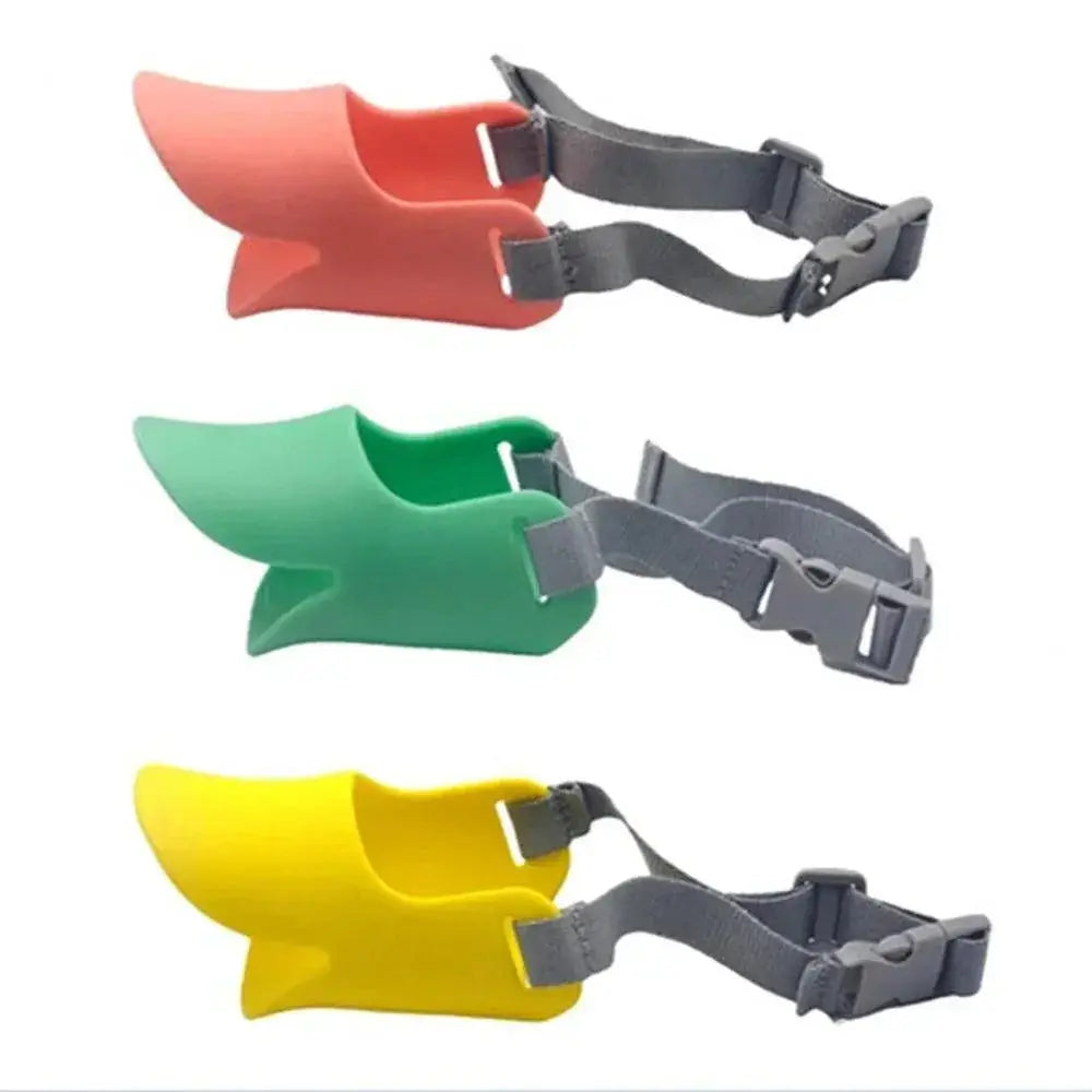 Silicone Duck Dog Muzzle Anti Bite Barking Stop Accessory