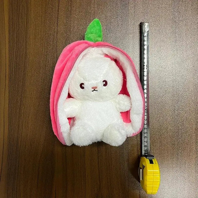 New Cute Strawberry Rabbit Plush Doll Toy Carrot Themed Gift